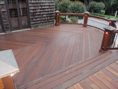 Woodbury Deck After Staining.